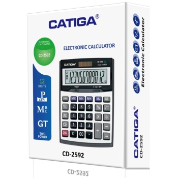 Catiga CD-2592 Masaüstü 12 Haneli Hesap Makinası