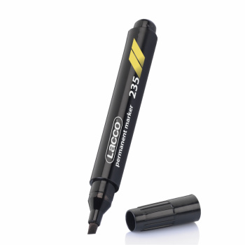 Lacco Markör Siyah Kesik Uç Koli Kalemi 5 mm