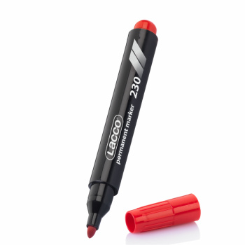 Lacco Markör Kırmızı Yuvarlak Uç Koli Kalemi 5 mm